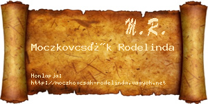 Moczkovcsák Rodelinda névjegykártya